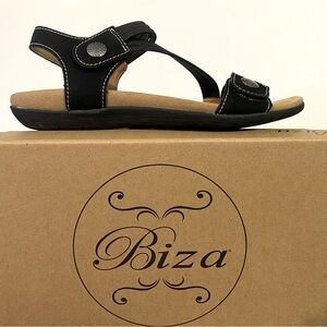 Biza brand Luna sandals in midnight color. Size 37 (approx 6-6.5 in US women’s)